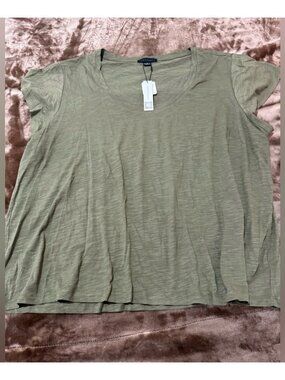 Sage Green Short Sleeve Top